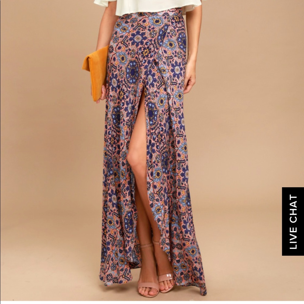 Maxi skirt with a thigh slit. Brand new with tags!
